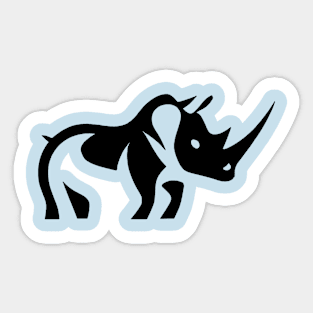 Rhino silhouette Sticker